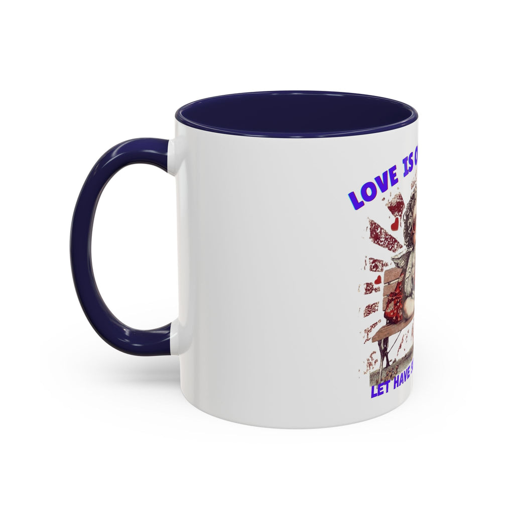 Coffee Mug — "Love Is Overrated, Let’s Have Some Snack" Funny Retro Grandma Novelty Mug