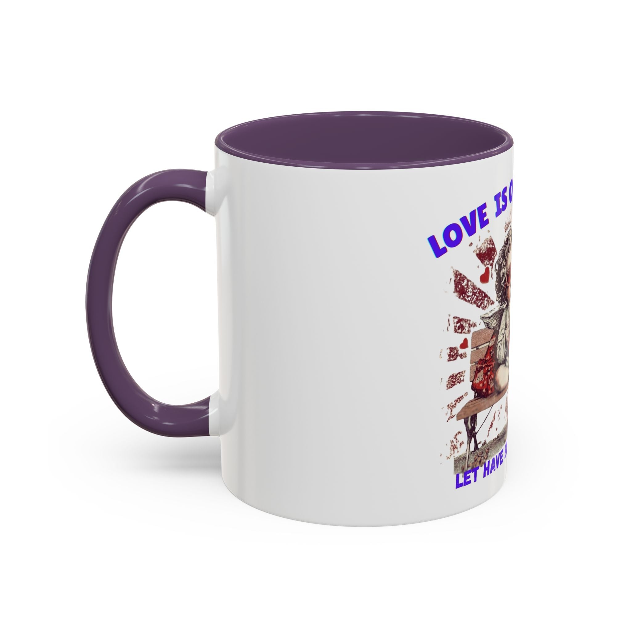 Coffee Mug — "Love Is Overrated, Let’s Have Some Snack" Funny Retro Grandma Novelty Mug