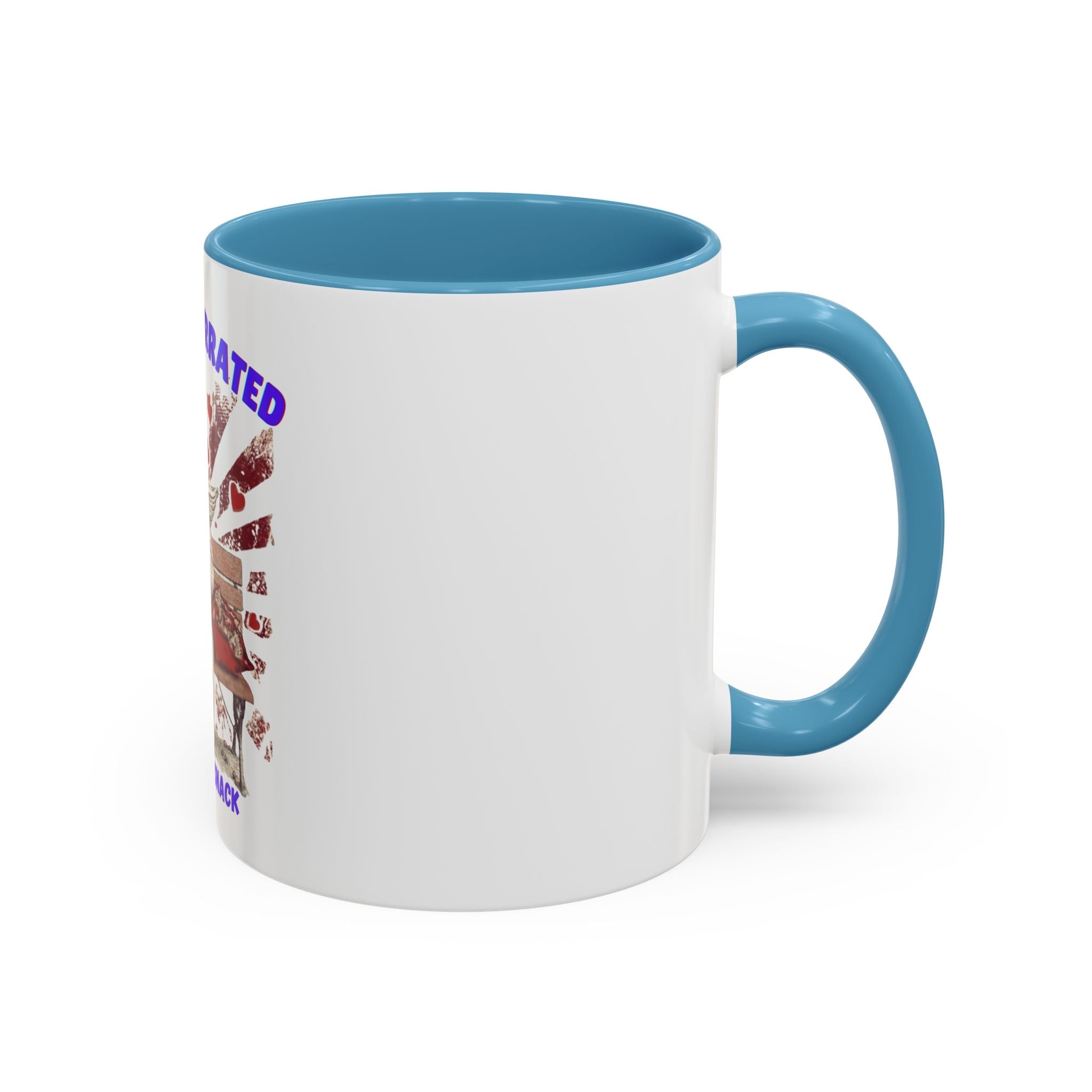 Coffee Mug — "Love Is Overrated, Let’s Have Some Snack" Funny Retro Grandma Novelty Mug