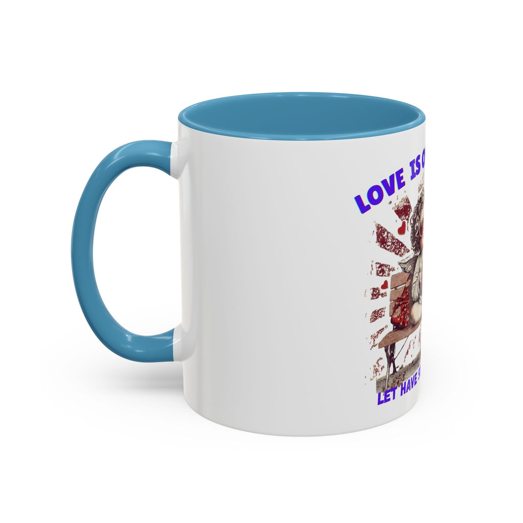 Coffee Mug — "Love Is Overrated, Let’s Have Some Snack" Funny Retro Grandma Novelty Mug