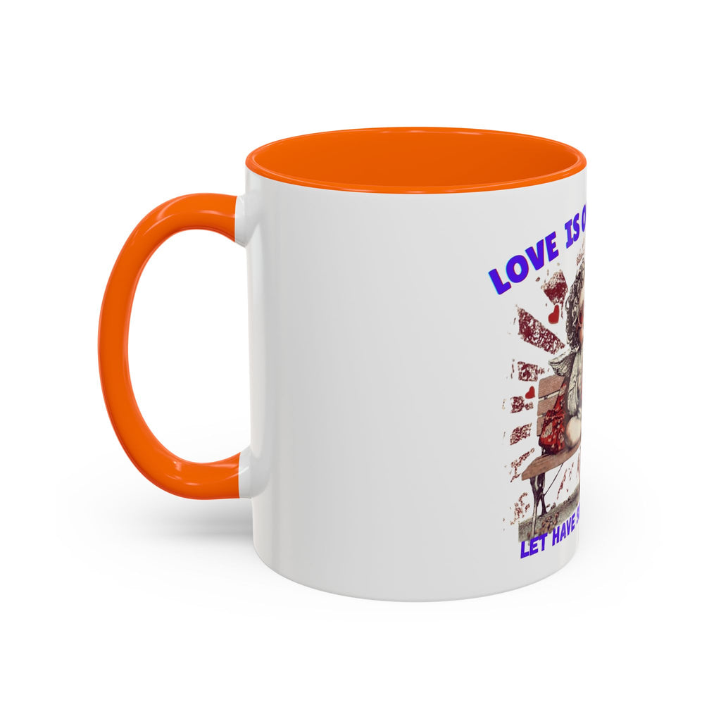 Coffee Mug — "Love Is Overrated, Let’s Have Some Snack" Funny Retro Grandma Novelty Mug
