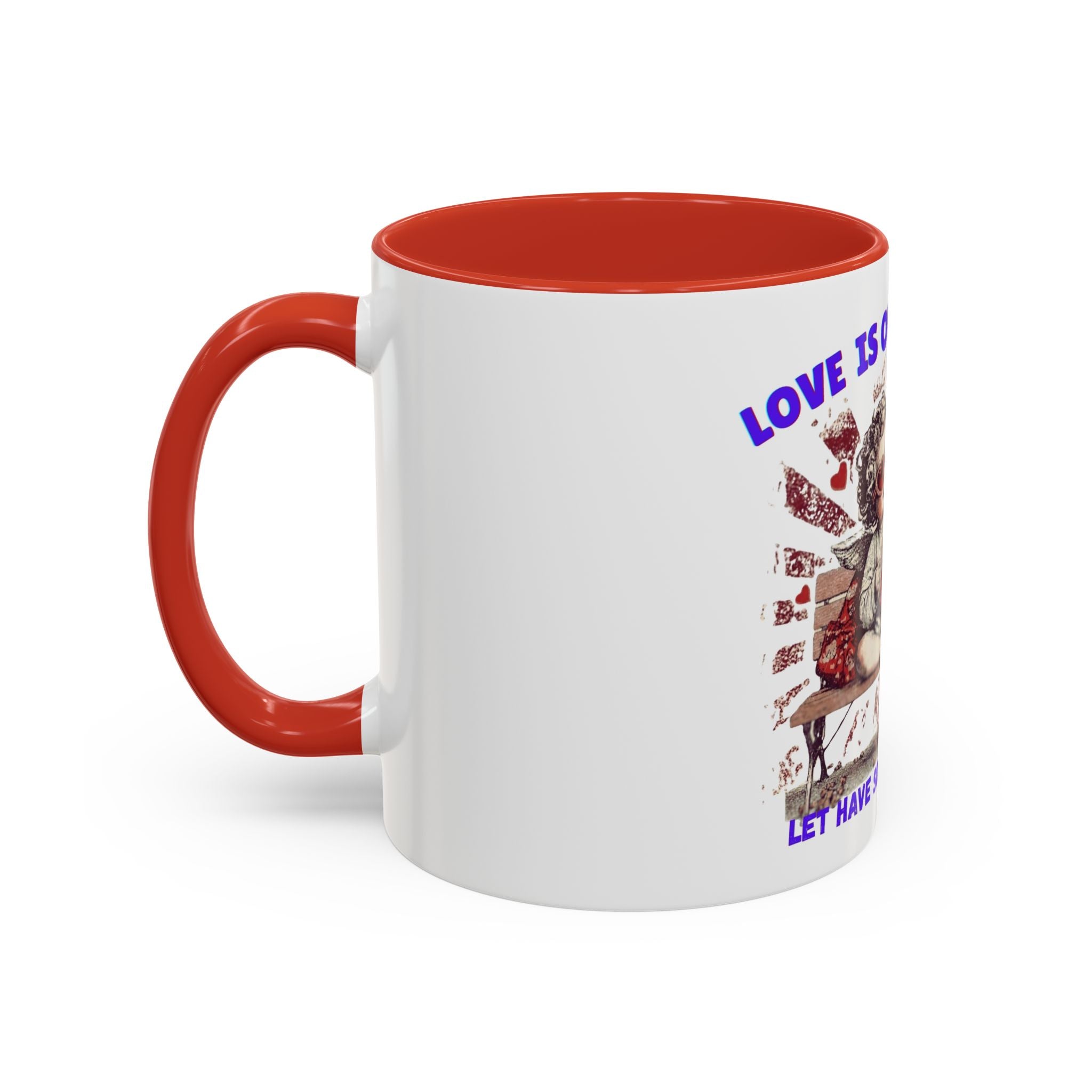 Coffee Mug — "Love Is Overrated, Let’s Have Some Snack" Funny Retro Grandma Novelty Mug