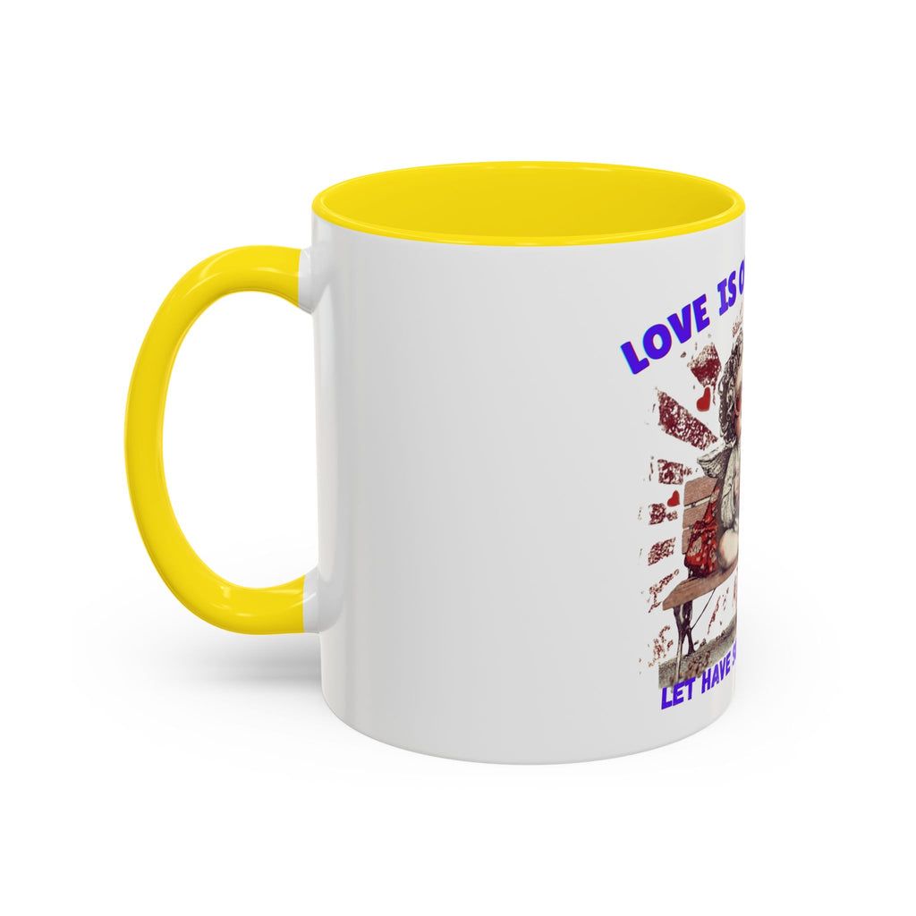 Coffee Mug — "Love Is Overrated, Let’s Have Some Snack" Funny Retro Grandma Novelty Mug