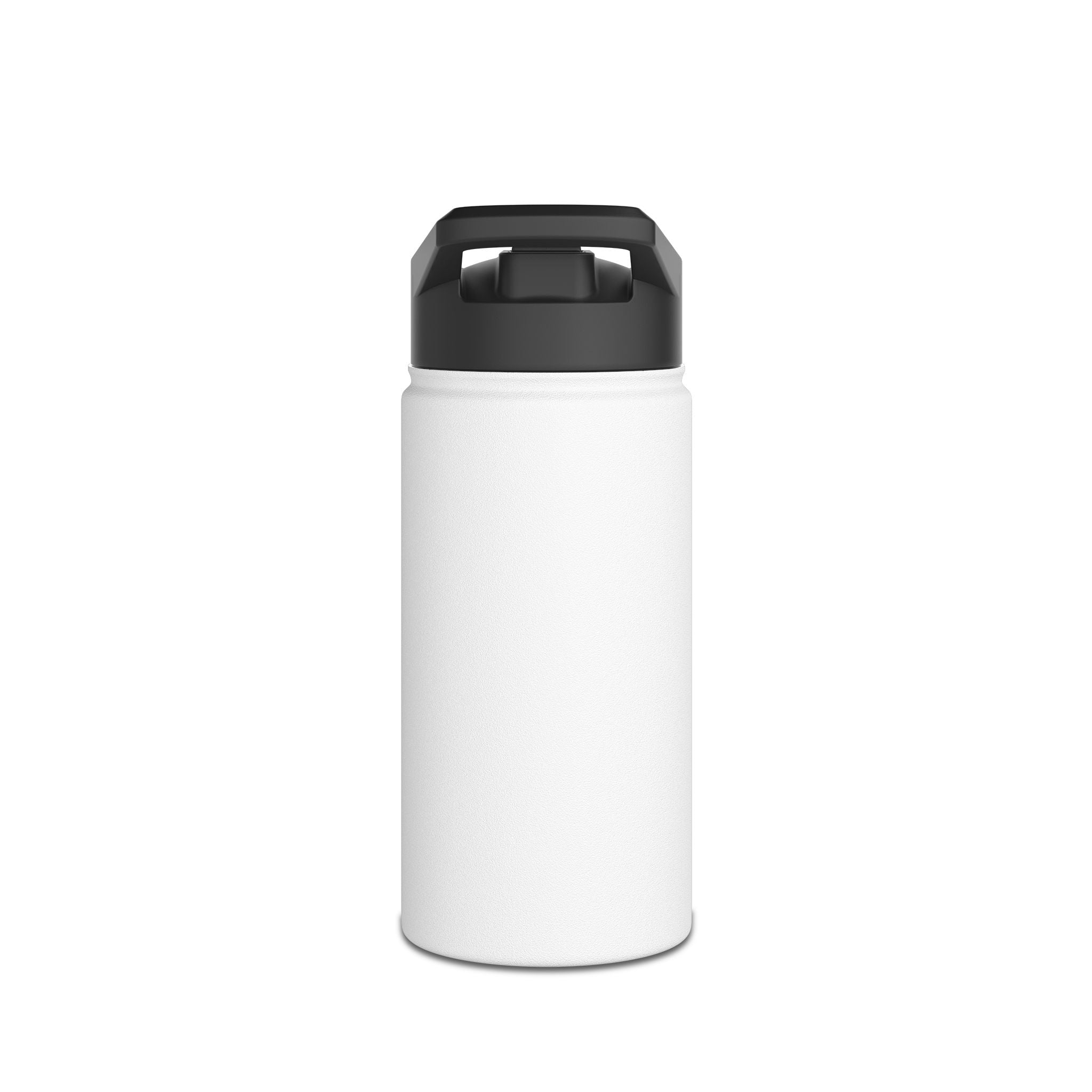 Valentine Bear Stainless Steel Water Bottle — Cute Cupid Teddy with Heart Box