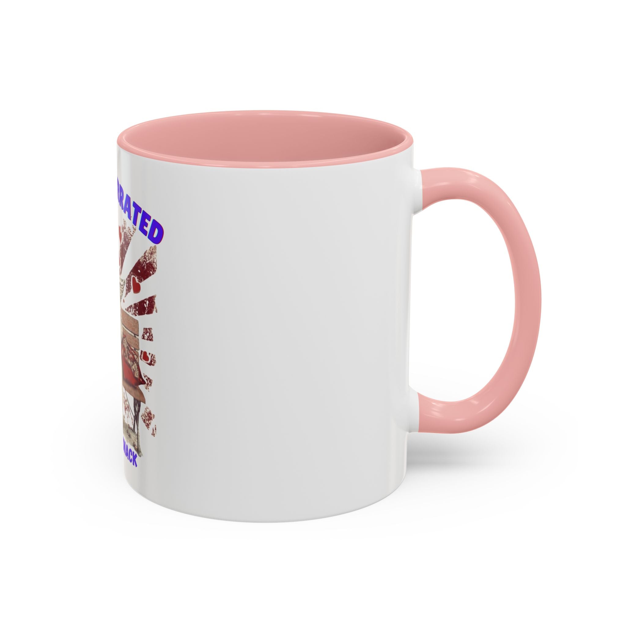 Coffee Mug — "Love Is Overrated, Let’s Have Some Snack" Funny Retro Grandma Novelty Mug