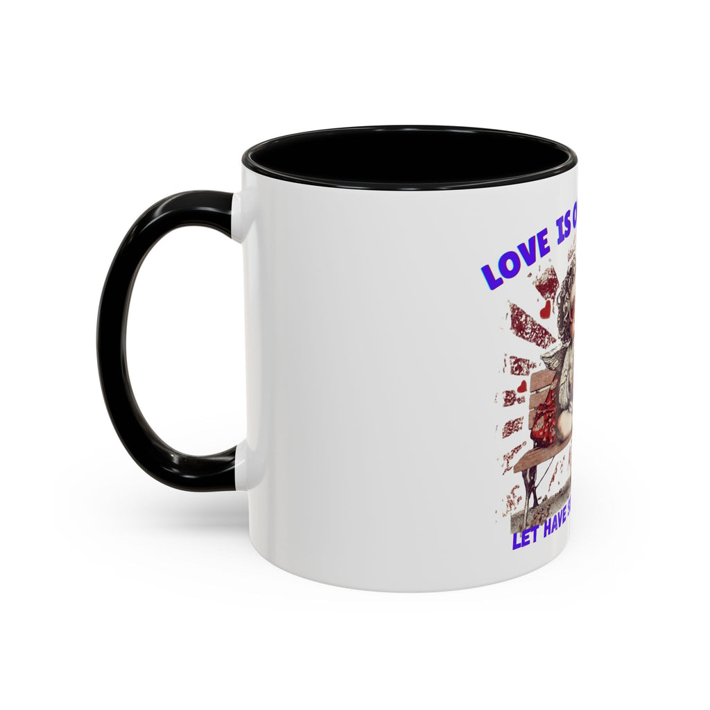Coffee Mug — "Love Is Overrated, Let’s Have Some Snack" Funny Retro Grandma Novelty Mug