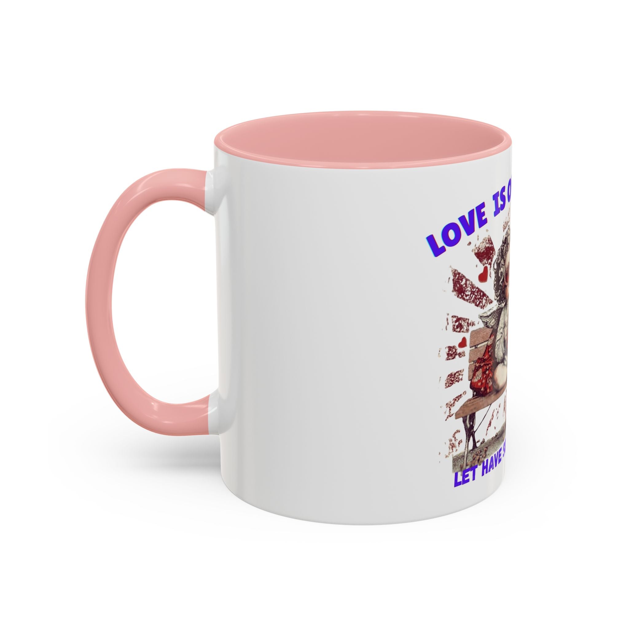 Coffee Mug — "Love Is Overrated, Let’s Have Some Snack" Funny Retro Grandma Novelty Mug