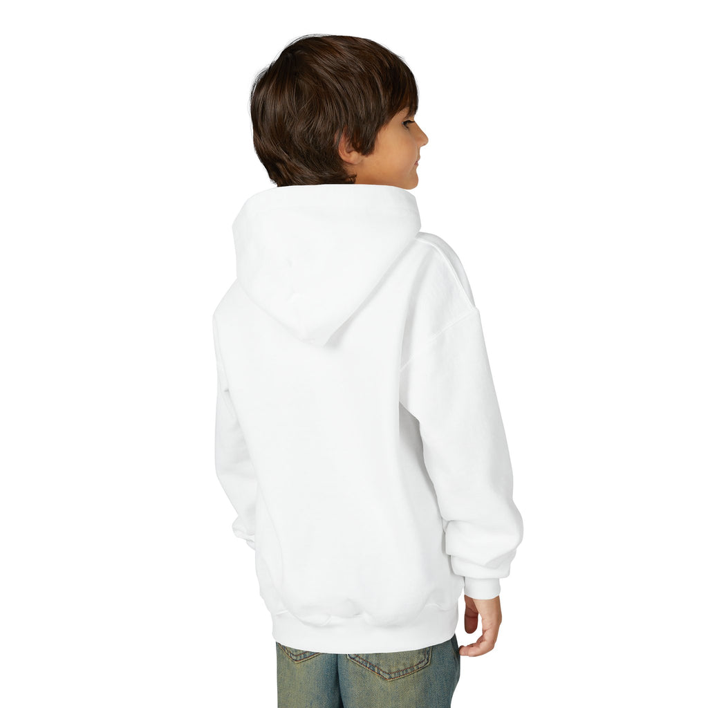 Youth Hoodie — Cute Dinosaur "Let's Roll!" Party Hoodie for Kids